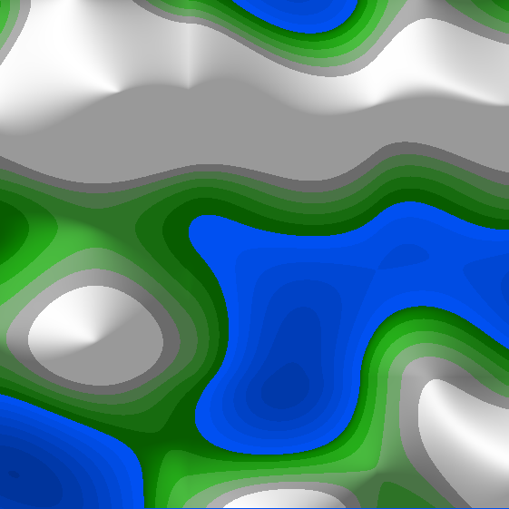 Single application of Perlin Noise with parameter 3
