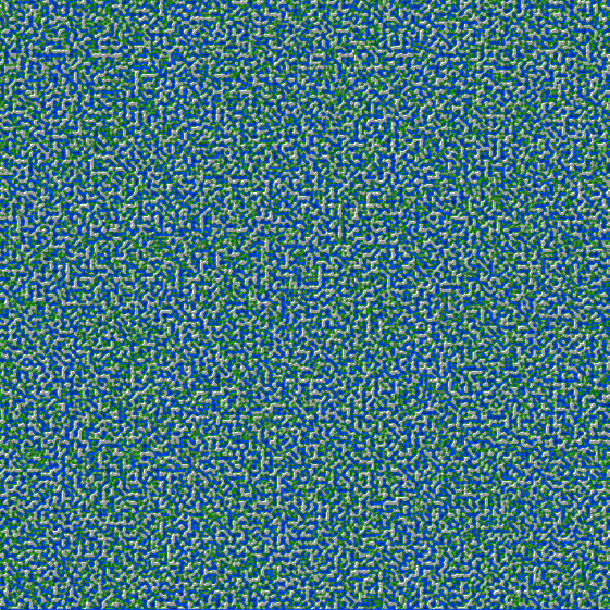 Single application of Perlin Noise with parameter 150